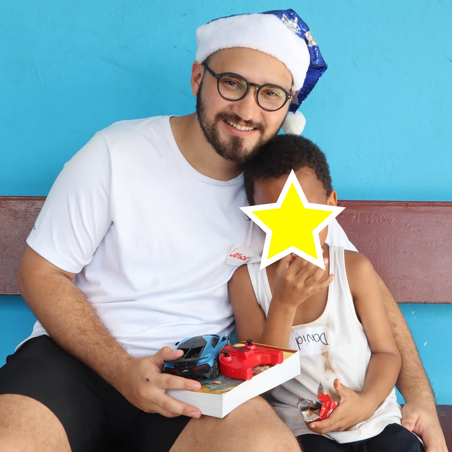 Retrato de Cesar Amaro, voluntario de Amor Por Servir